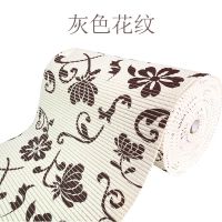 浴室防滑垫pvc家用厨房防水防油防 滑地垫阳台垫飘窗垫可擦洗地垫 褐色菊花(环保加厚/超防滑) 650MMx500MM