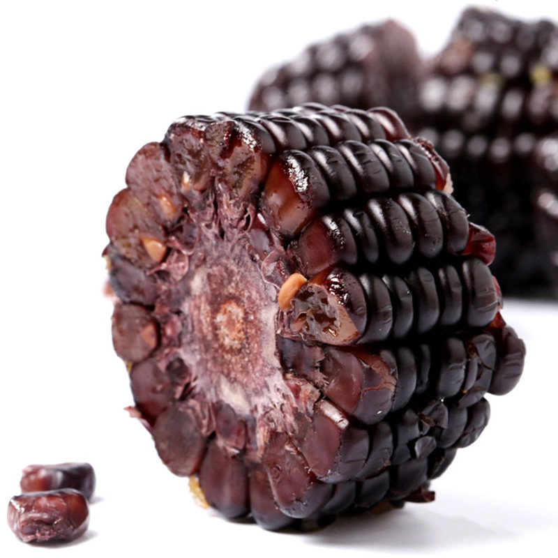 德伟礼盒装大鲜穗黑糯玉米10根2kg 非转基因杂粮鲜食粘糯黑玉米棒高清大图