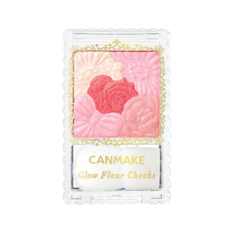 CANMAKE井田 花瓣雕刻五色腮红#06牛奶红芙蓉 6g