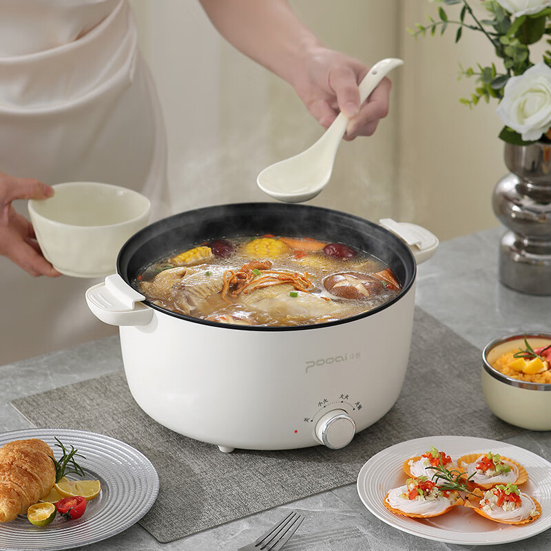 小普多功能电微压锅XY361(高配-带蒸笼)高清大图