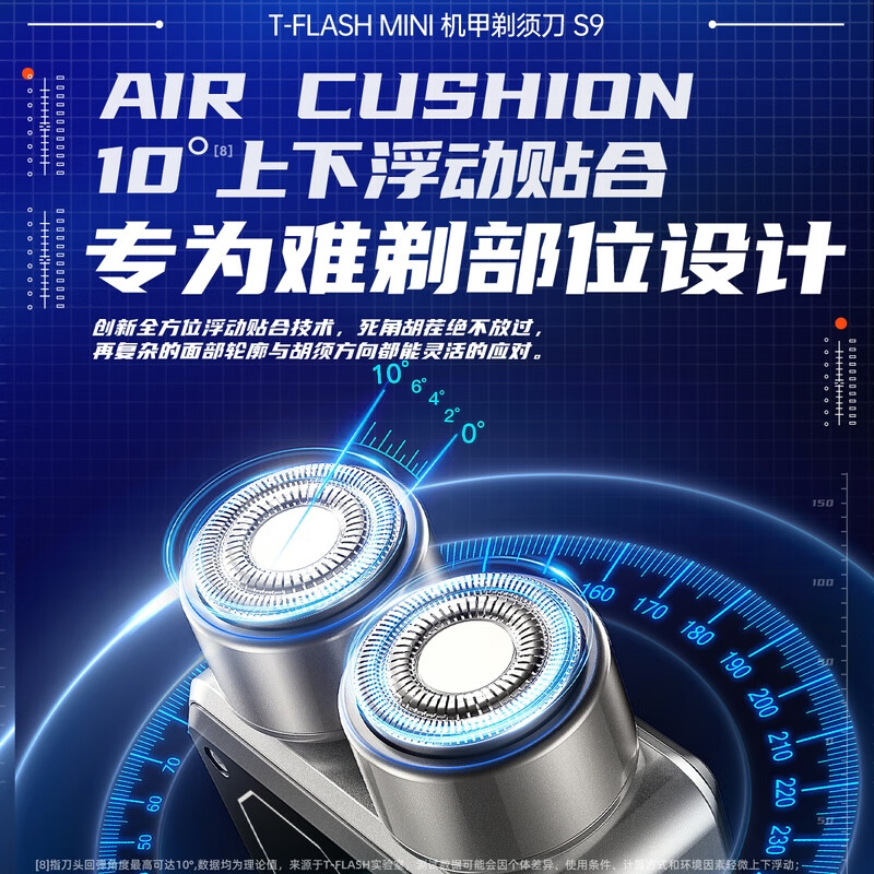 同诗旅行者双头高速剃须刀-S9曜石黑高清大图