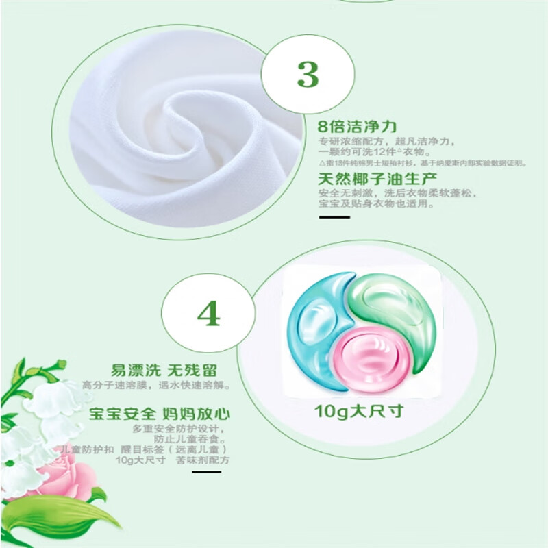 超能 植沐悦色凝珠180g+植沐悦色凝珠60g*3袋高清大图
