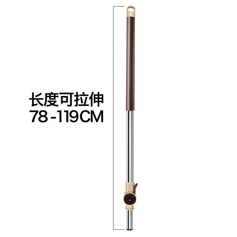 旋转拖把杆通用手压拖把杆家用拖布杆升级款液压式静音拖把杆 升级款省力液压杆(不带拖把盘)