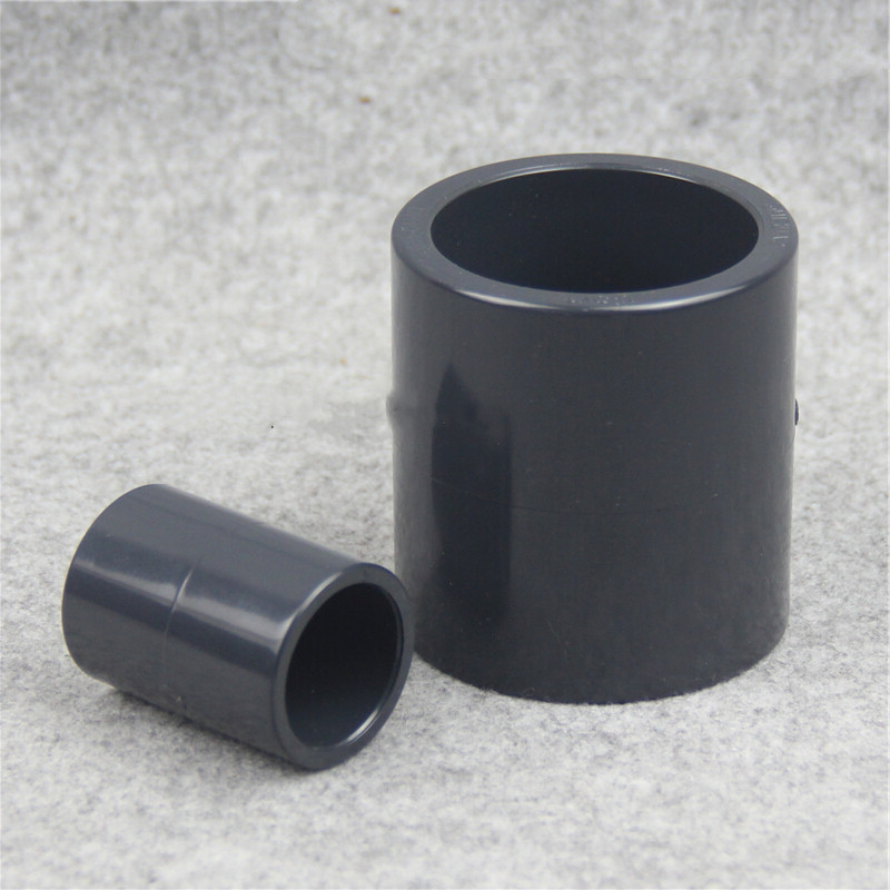 (五金工具) PVC直接 国标UPVC塑料饮用水直接 套管 对接头 延长头 内径20mm 50个装