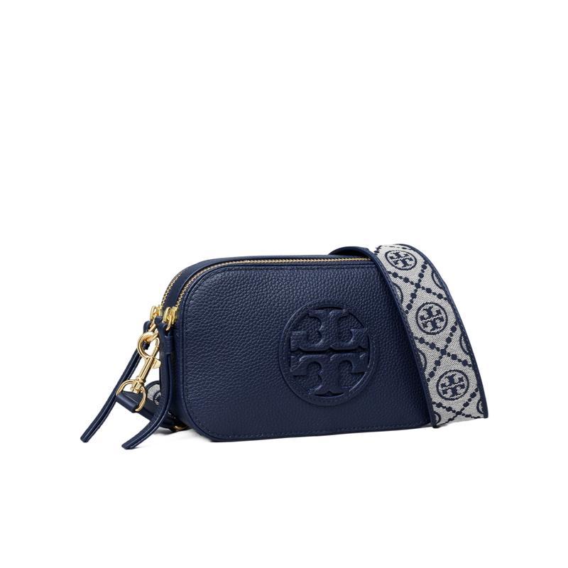 托里.伯奇(TORY BURCH)女士迷你斜挎包牛皮革双拉链可调背带时尚