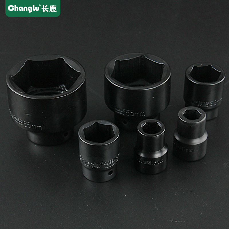 Changlu/长鹿3/4寸方手动电泳六角重型套筒19mm系列3/4寸38mm高清大图