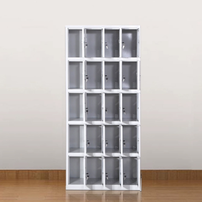 缑氏收纳柜财务档案柜资料柜加厚文件柜办公室带锁铁皮柜二十门更衣柜高清大图