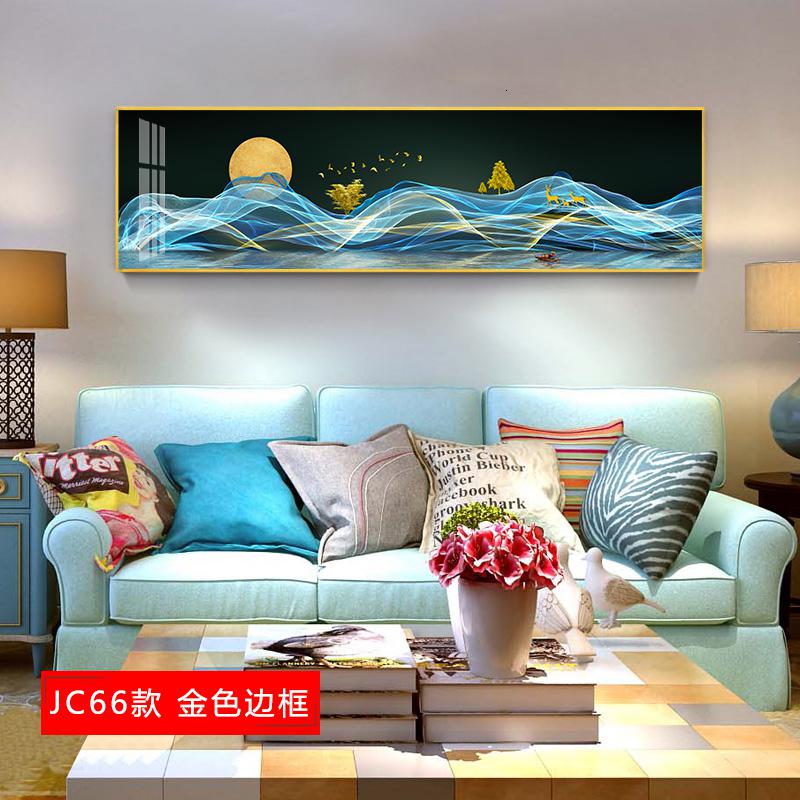 轻奢挂画玄关装饰画竖版入户晶瓷画风水走廊过道 jc61 40×80cm晶瓷画(晶瓷工艺+金属框)统一发金色边框(需换高清大图