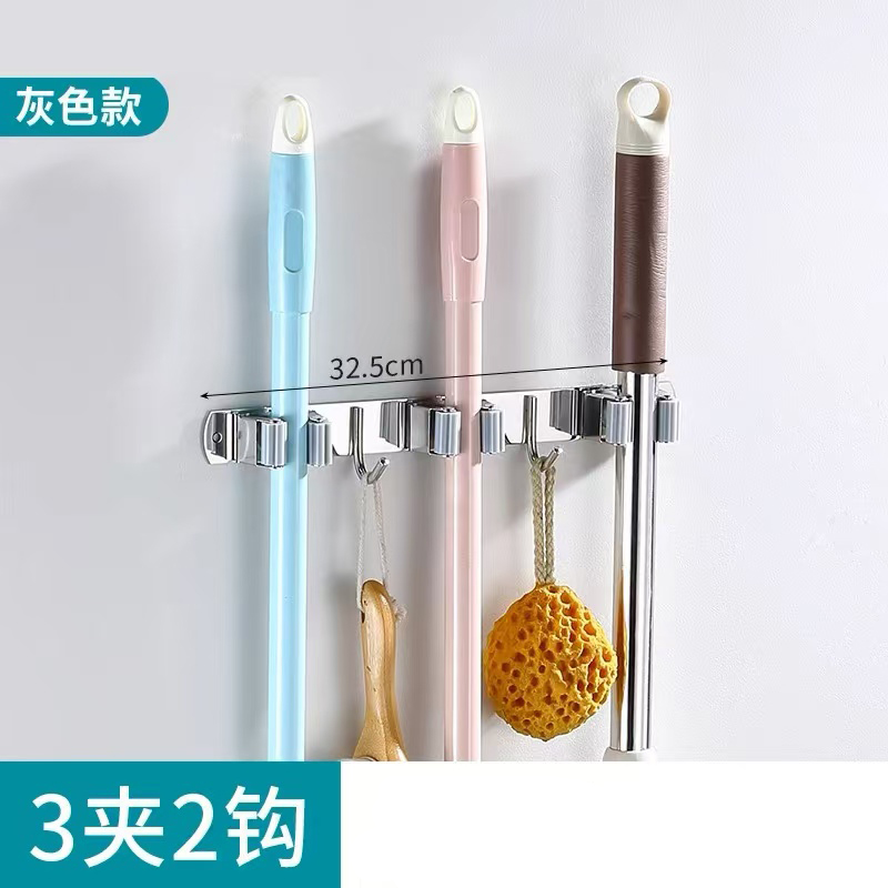 3M 不锈钢拖把夹 3夹2钩