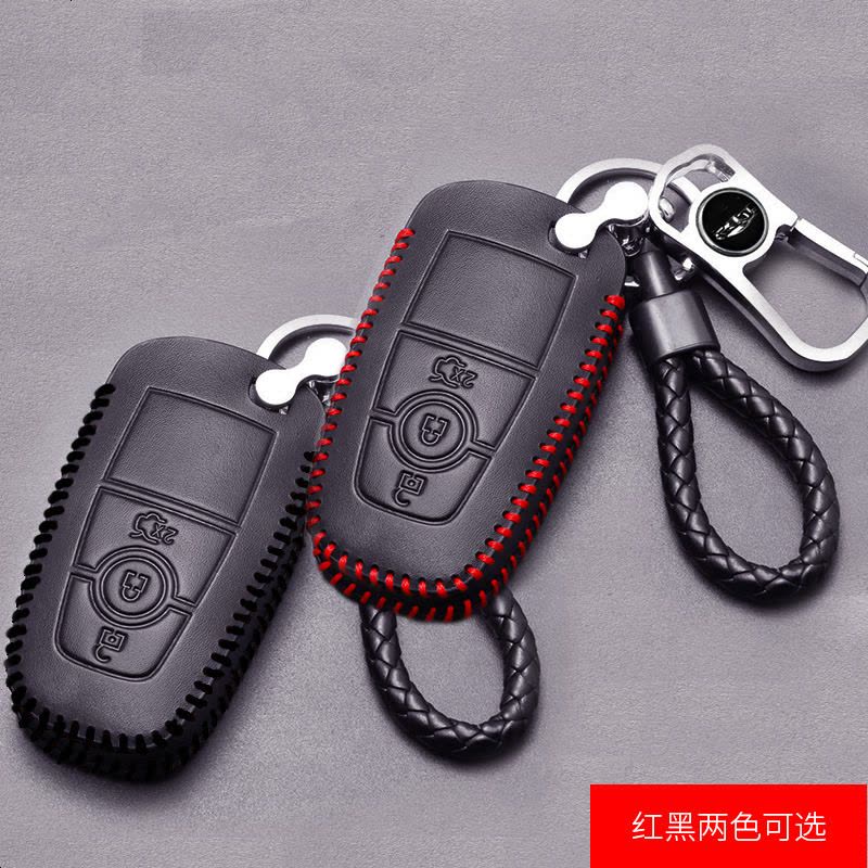 上山豹2018款奥迪新A4L钥匙包 A6L Q5 Q3 Q7 A3 A1 A7 A8L钥匙套真皮钥匙壳扣图片