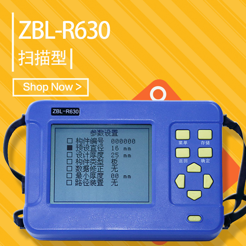 智博联ZBL-R630混凝土钢筋检测仪(扫描型)可拆探头混凝土钢筋位置直径探测