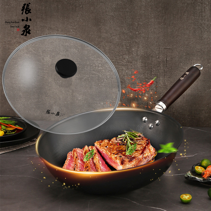 张小泉 万家灯火精铁炒锅C30740100 32cm高清大图