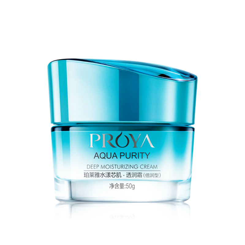 珀莱雅(PROYA)水漾芯肌透润霜倍润型50g保湿补水提亮肤色清透质地高清大图
