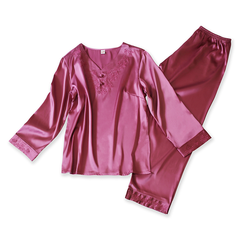 丝煌男士长袖真丝睡衣两件套装春秋100桑蚕丝轻奢重磅丝绸家居服视频