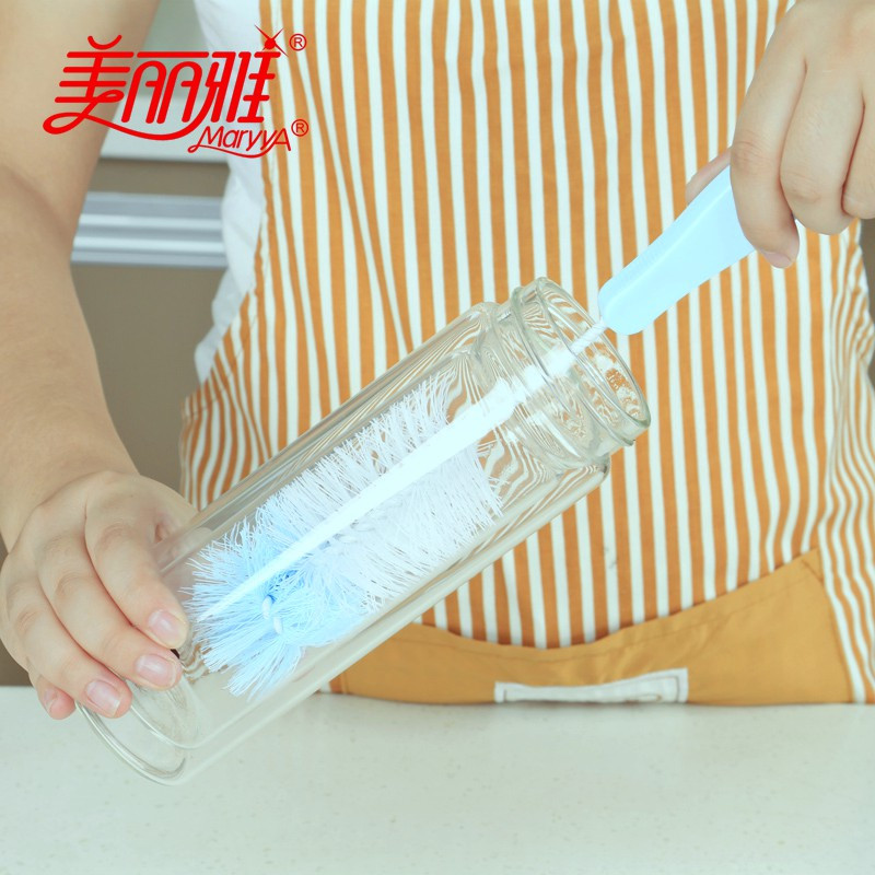 美丽雅伸缩杯刷奶瓶刷玻璃杯清洁刷水壶刷子 十把装 HC063860