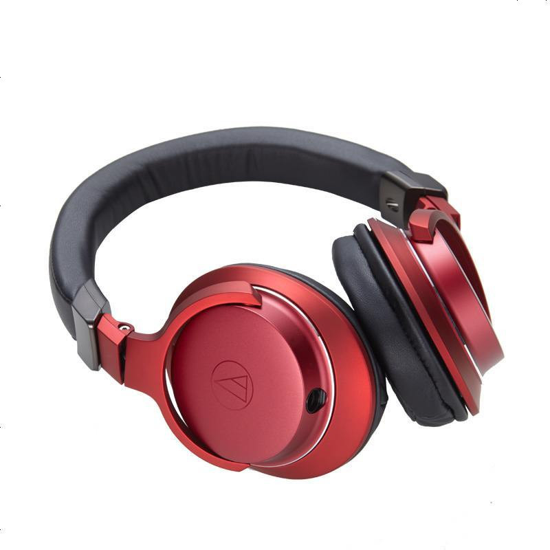 铁三角(audio-technica) ATH-AR5iS 高解析音质便携头戴式耳麦 HIFI 重低音 红色