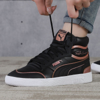 PUMA彪马女鞋2020冬季新款高帮运动鞋黑色休闲鞋复古板鞋374662