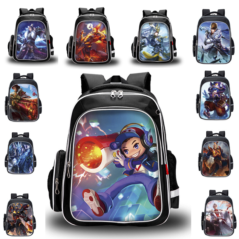王者荣耀书包小学生男生1-3-6年级防泼水尼龙耐磨儿童轻便双肩包