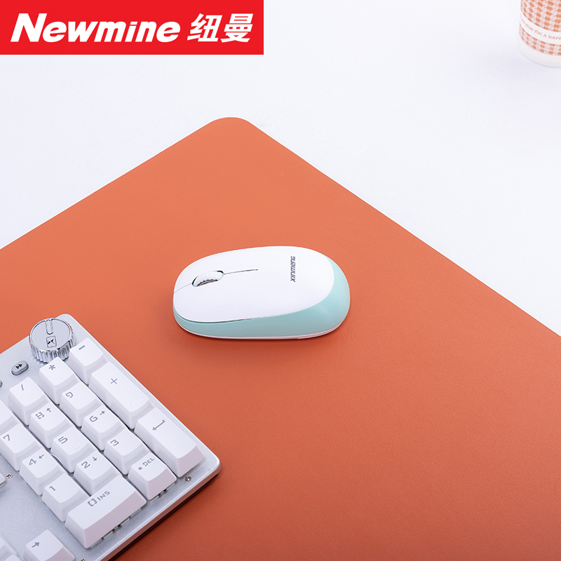 纽曼(Newsmy) 鼠标垫80x40cm 双面粉色+橙色