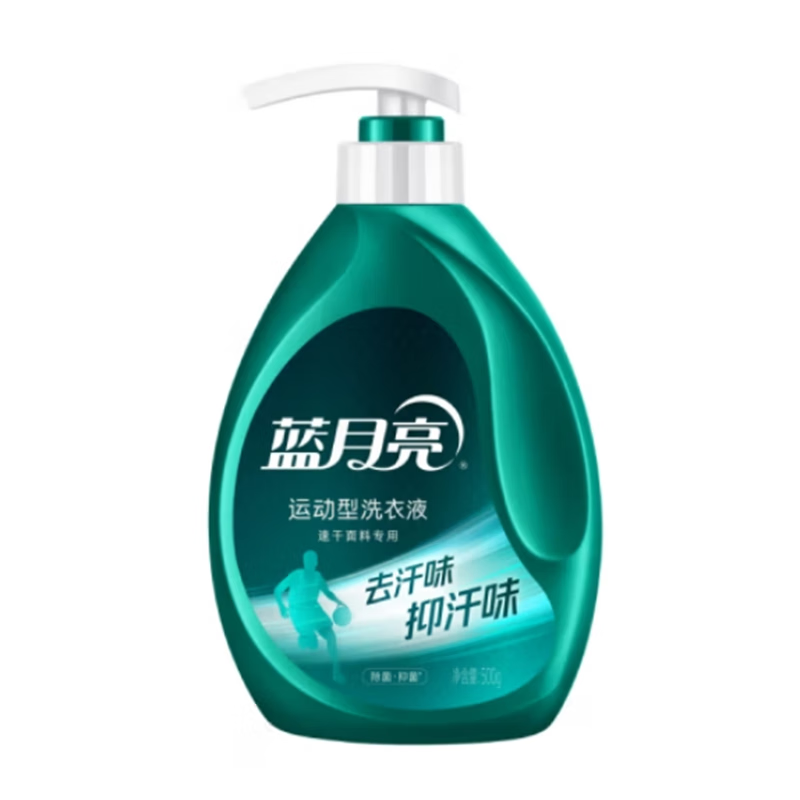 蓝月亮 青茶香运动型洗衣液(速干面料专用)泵装500g
