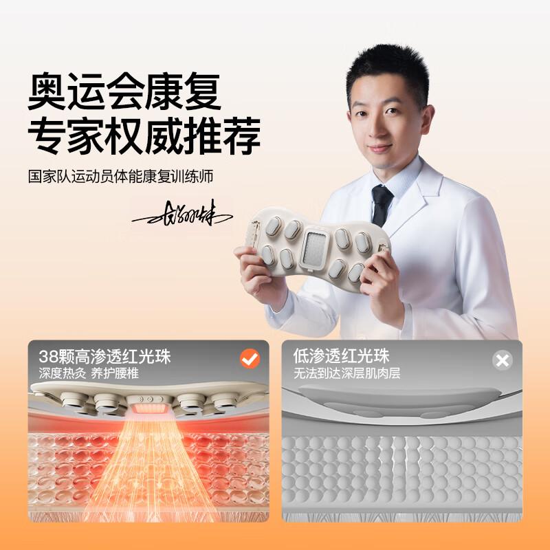 PGG腰部按摩器按摩仪护腰带暖宫腰带腰间盘突出热敷腰肌劳损W7高清大图