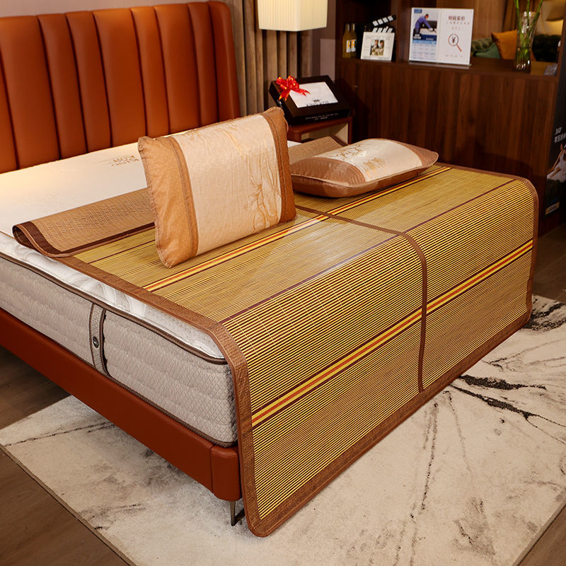 凉席竹席1.5米可折叠学生宿舍双面冰丝席1.2单双人席子1.8m床床席高清大图