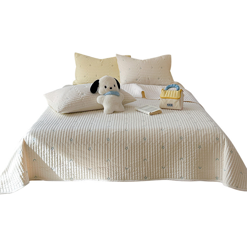 财巢 水洗棉夹棉床盖 150x230cm单床盖 /床高清大图