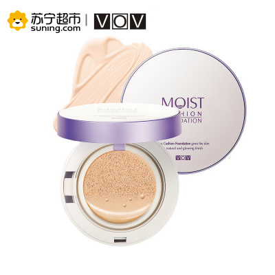 VOV 薇欧薇 慕斯水润修容保湿遮瑕气垫CC粉饼 CC霜 15g SPF45+/PA+++ 21#亮肤色(适合各类肤质)