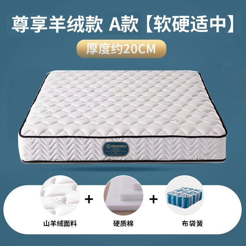 床垫弹簧软垫家用20cm厚椰棕乳胶床垫软硬适中1128
