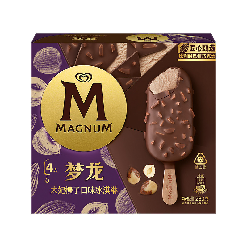 梦龙太妃榛子口味冰淇淋260g4支装