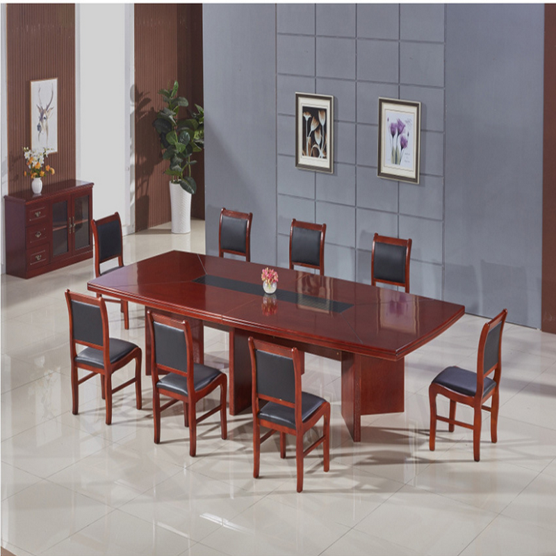 逐鹿中原 办公家具油漆贴木皮职员会议桌办公桌 HFHC733 会议培训洽谈桌会客接待桌