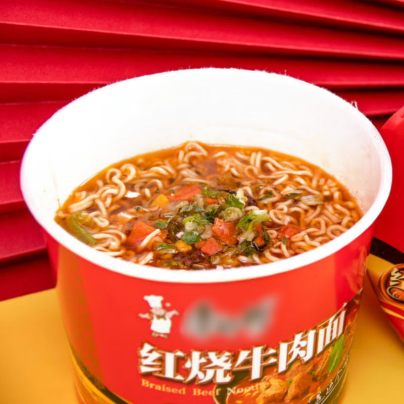 KANGSHIFU方便面混合装 经典红烧+酸菜+香辣+鲜虾鱼板110g*12桶 泡面整箱速食高清大图