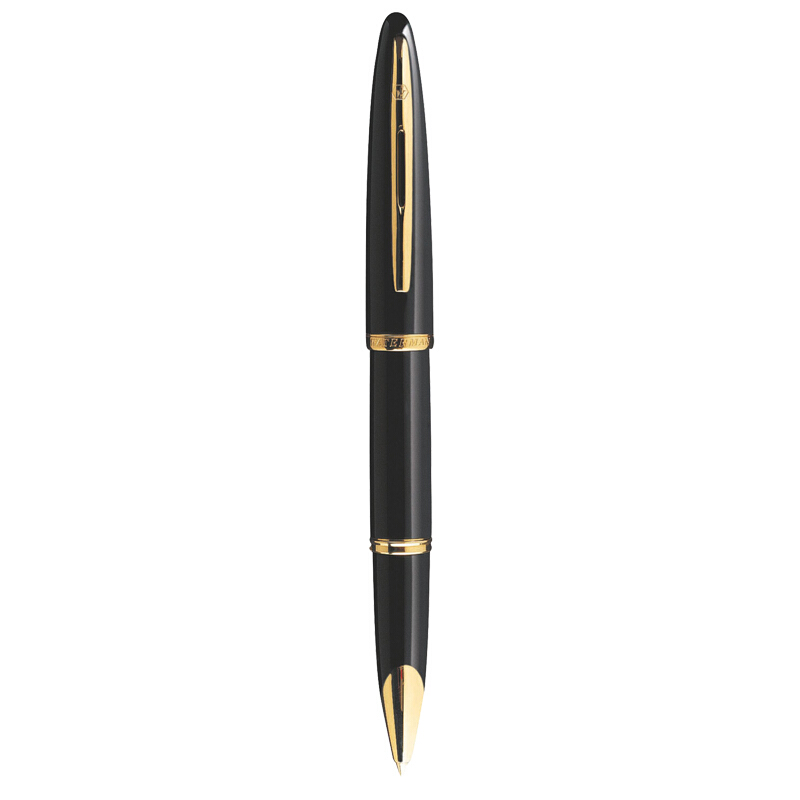威迪文(WATERMAN)海韵系列 时尚丽雅黑金夹签字笔/宝珠笔