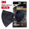 3m口罩耐适康防尘飞沫透气女神时尚舒适3d立体过滤95%防护口罩女_381