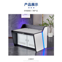 君品仕佳监控台操作台监控指挥中心调度台工作台六联3686*950*950控制台L 银色