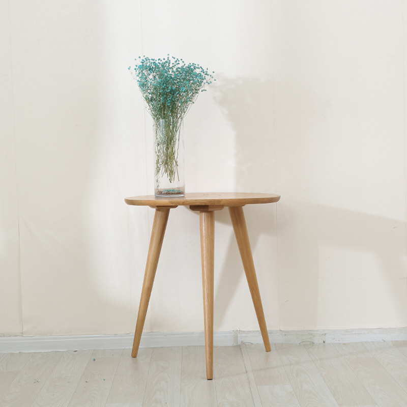 梦商 实木圆茶几(定制品请先与客服联系)500*500*750mm