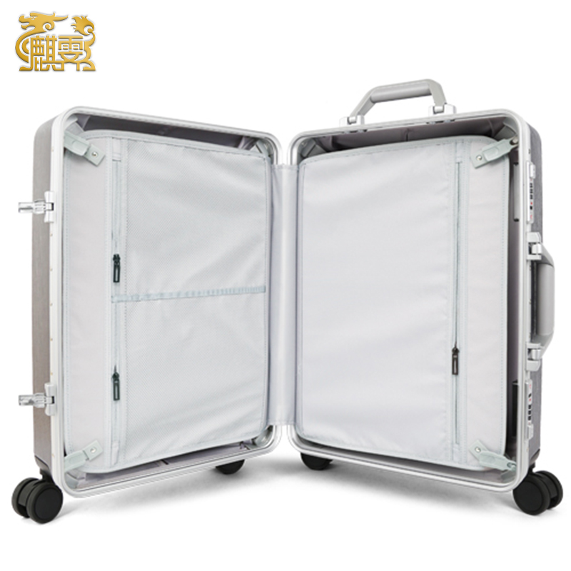 麒霁 子母套装拉杆箱 灰色20英寸铝框款9211TB高清大图