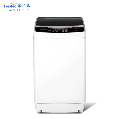 新飞(Frestec)XQB80-1806D8公斤全自动波轮洗衣机 自编程仿手搓洗 模糊控制 8程序 8水位(透明黑)