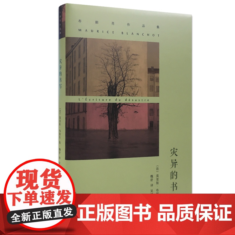 布朗肖作品集//灾异的书写 (法)莫里斯·布朗肖 南京大学出版社高清大图