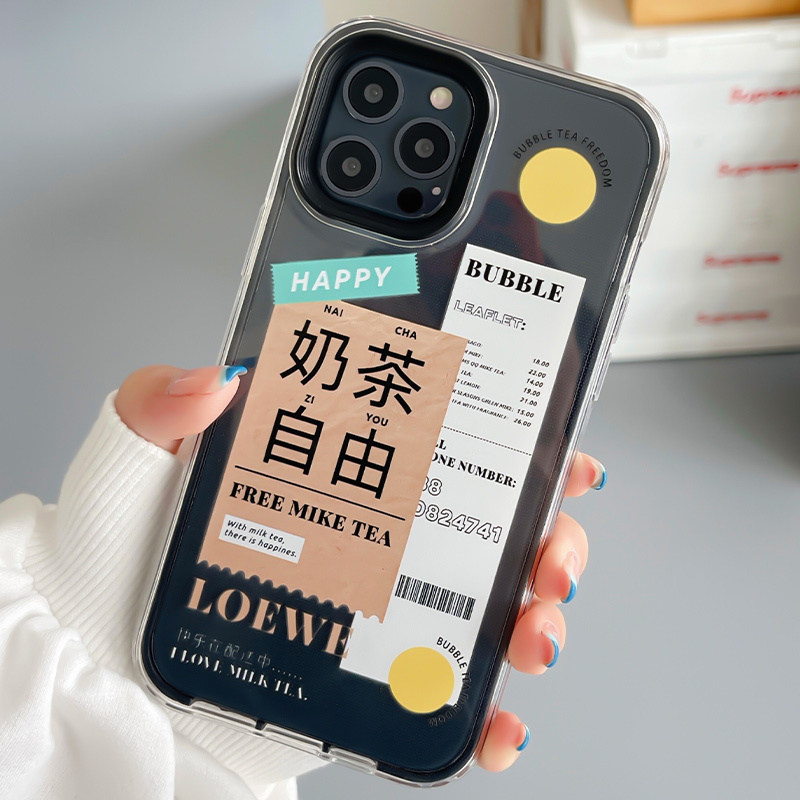 ASPOR创意三件套撞色按键手机保护壳iPhone11/12系列Pro/max创意可爱组装透明软壳防摔防滑孔位精准