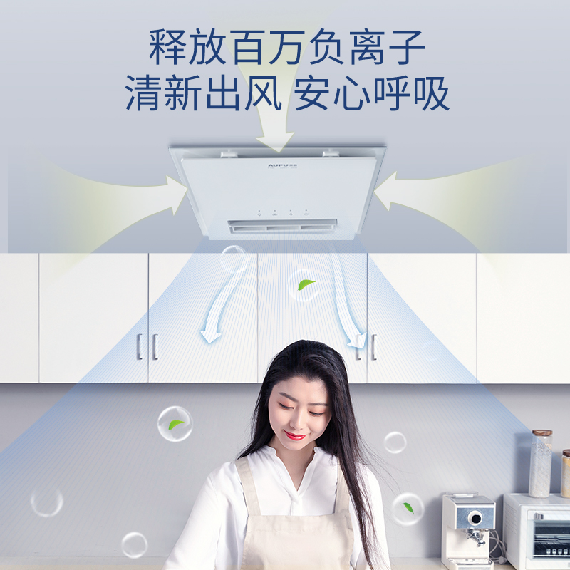 奥普凉霸F130厨房凉霸 集成吊顶嵌入吹风扇 10cm薄箱体 适配集成吊顶安装 凉爽排气 大风量高清大图