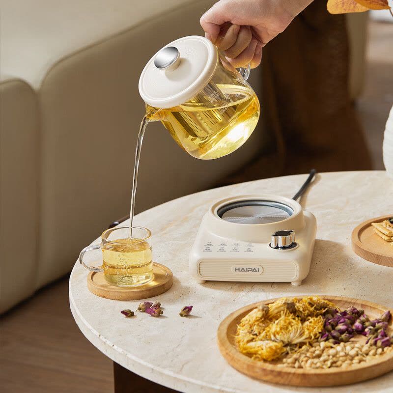 海牌(HAIPAI)养生杯HP-Y39C[象牙白]分体式设计精选6种参考功能模式高硼硅500ML养生壶水杯电水壶图片