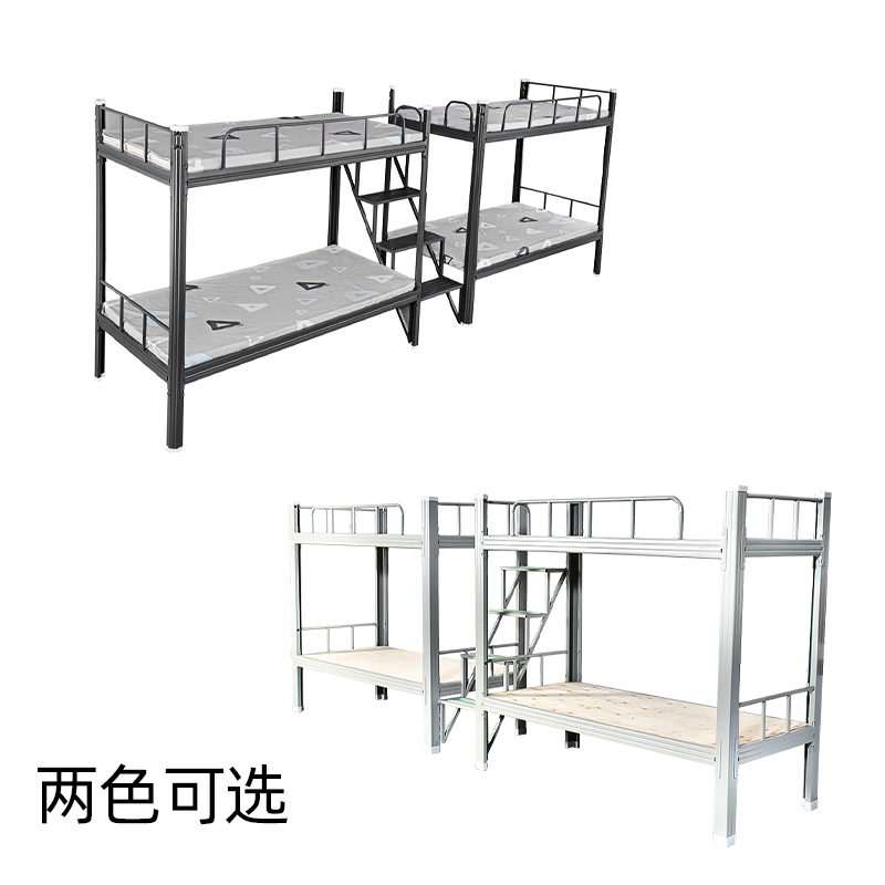 DXBG钢制组合床两连体双层铁床 全拆装上下铺上床下桌学生公寓床铁床高清大图