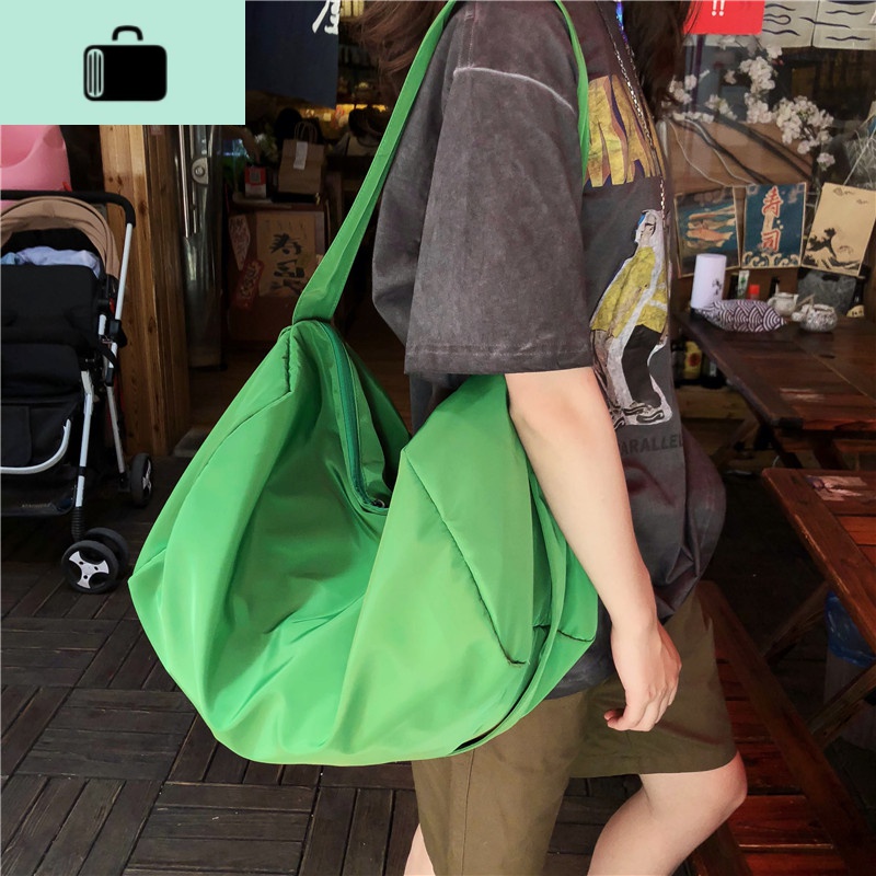 包包女2020新款韩版时尚百搭尼龙布包女单肩背包休闲大学生斜挎包NEW LAKE女士双肩包高清大图