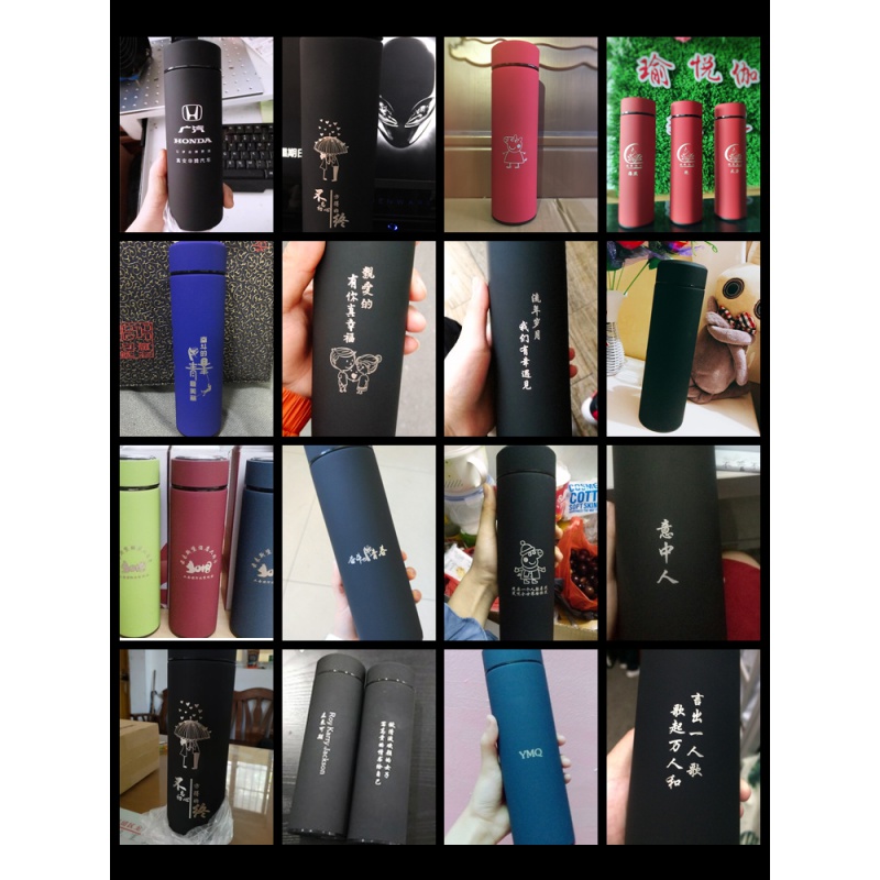 家柏饰(CORATED)保温杯男女学生便携家用不锈钢水杯子户外大容量商务茶杯定制logo 卓越白两件套高清大图