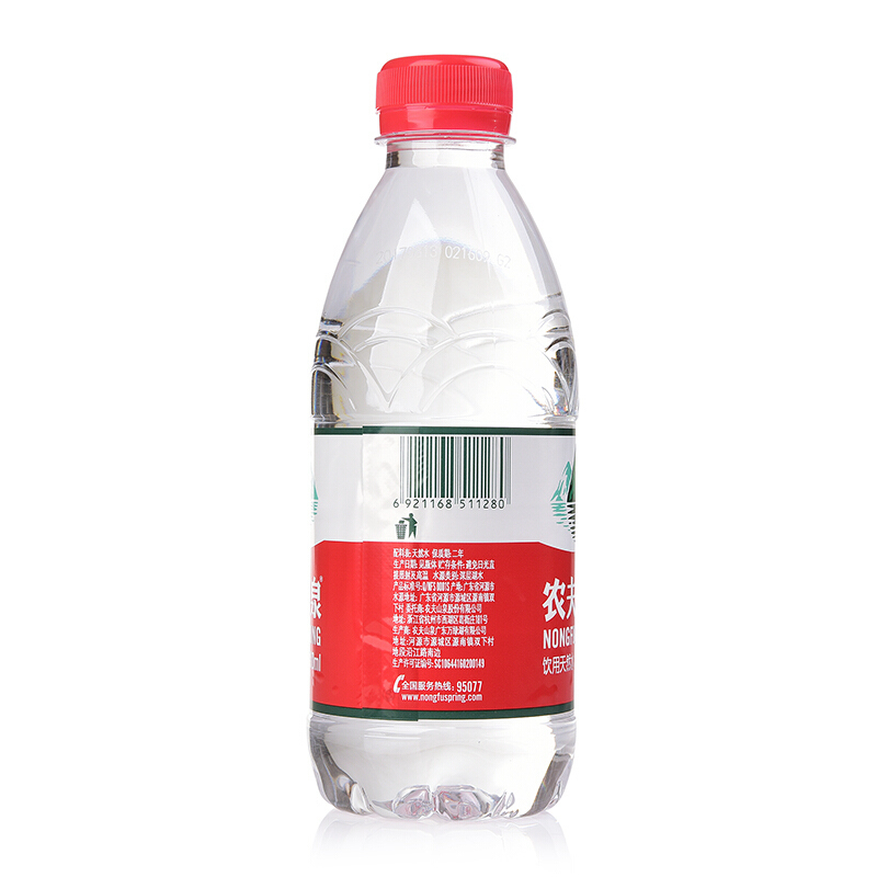天然饮用水380ML 弱碱水非矿泉水纯净水 24瓶/箱