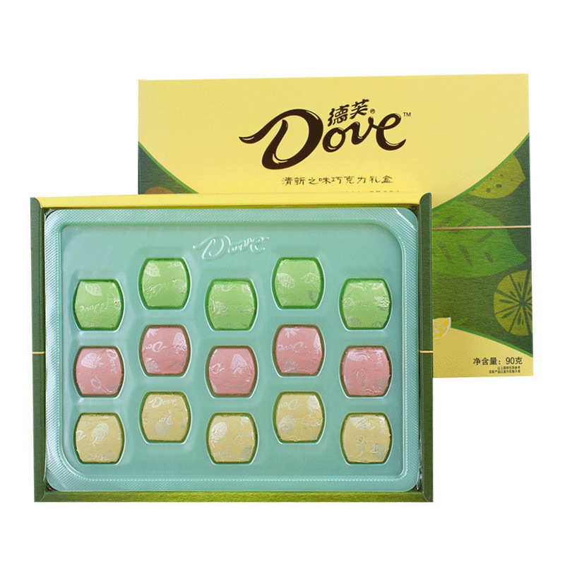 德芙(Dove) 清新之味巧克力 礼盒装/90g