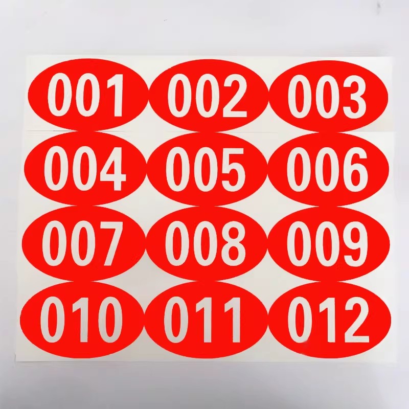 桃锦堂手机存 放柜 数字贴1-100