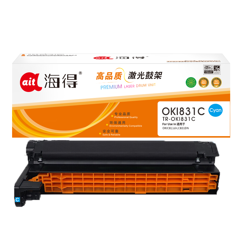 海得OKIC811/C831硒鼓TR-OKI831C蓝色适用OKIC811dn C831DN感光鼓组件高清大图