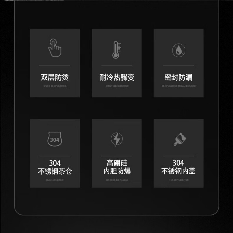 乐扣乐扣(locknlock) 茶水分离双层玻璃泡茶杯男士家用高颜值车载商务高硼硅水杯子 LLG6012银色 250ml高清大图